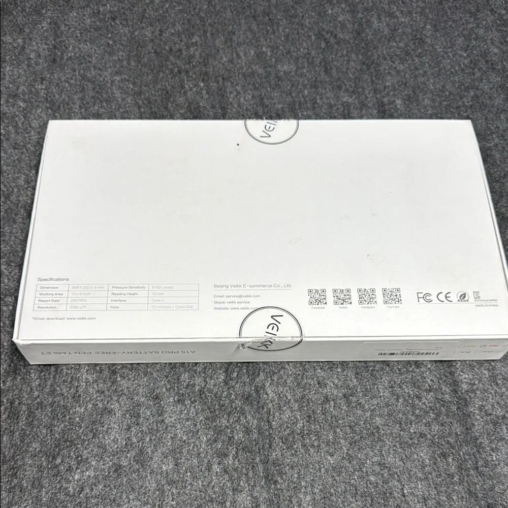 A15 Pro Graphics Tablet - White